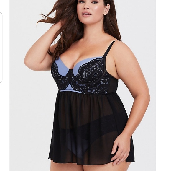 Lace Underwire BabyDoll Intimate Wear - Picture 3 of 6